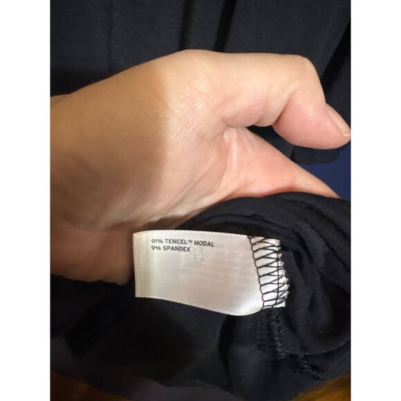 Duluth 2XL Black Henley Shirt Tencel/Modal Blend Short Sleeve Casual Top - Picture 4 of 4